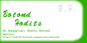 botond hodits business card